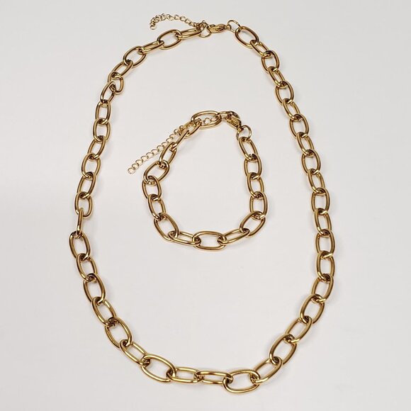 Authentic Louis Vuitton Padlock w/unbranded Stainless Steel Necklace & Bracelet - Picture 9 of 14